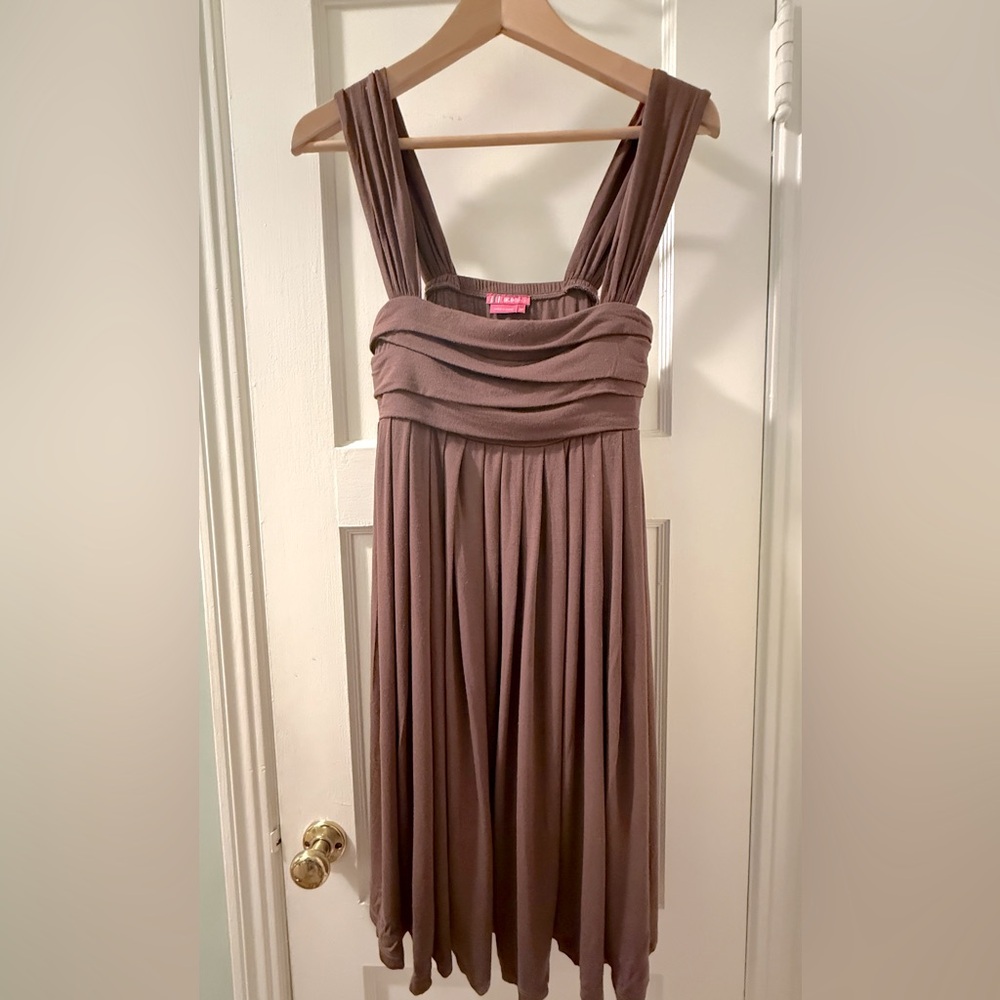 BCBGirls Brown Pleated Dress